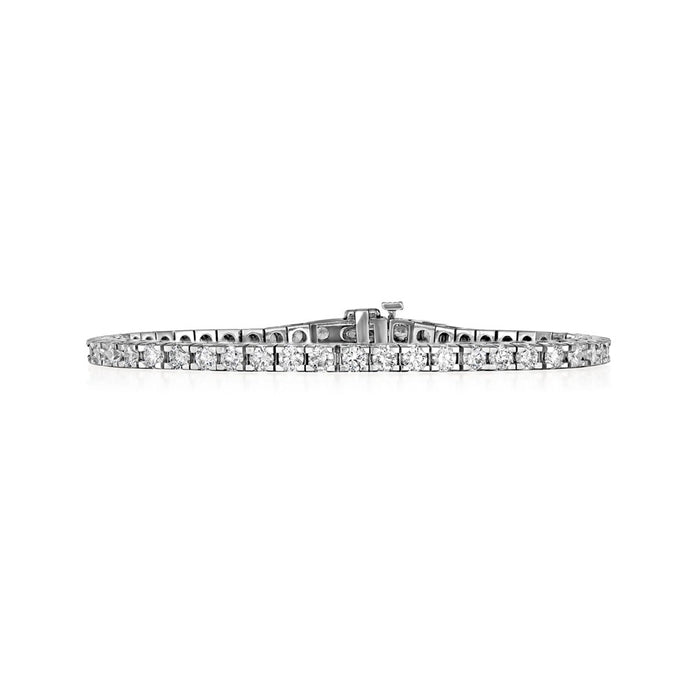 50 Stone Round 4 Prong Diamond Tennis Bracelet, 4.99 ctw
