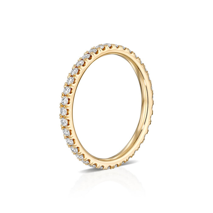 "Solomon Brothers Collection" Round Pave Set Diamond Eternity Wedding Band Diamond .49cttw