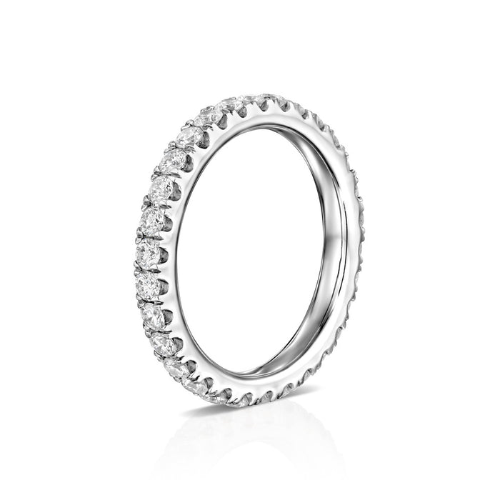 "Solomon Brothers Collection" Round Pave Set Diamond Eternity Wedding Band Diamond 1.00cttw