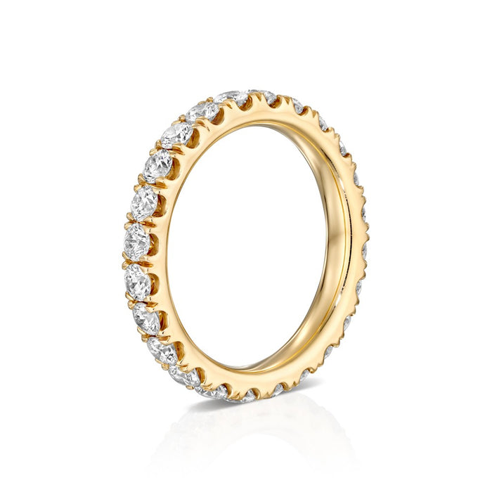 "Solomon Brothers Collection" Round Pave Set Eternity Diamond Wedding Band Diamond 1.60cttw