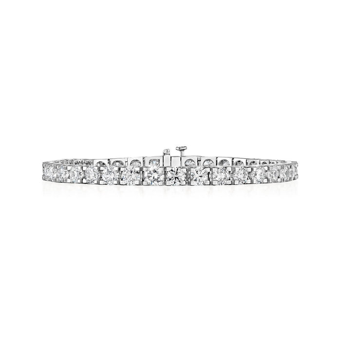 37 Stone Round 4 prong Set Diamond Tennis Bracelet Diamond 12.00cttw 7"