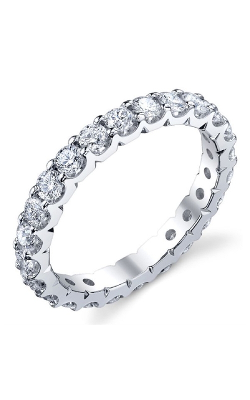 40 Stone Round Shared prong Set Diamond Eternity Band