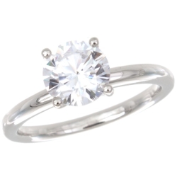 Solomon Brothers Signature Collection Platinum Rounded Solitaire Engagement Ring