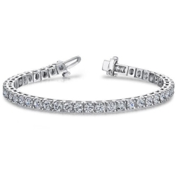 46 Stone Round 4 prong Diamond Tennis Bracelet