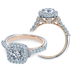 Verragio Renaissance Collection Cushion Halo Engagement Ring