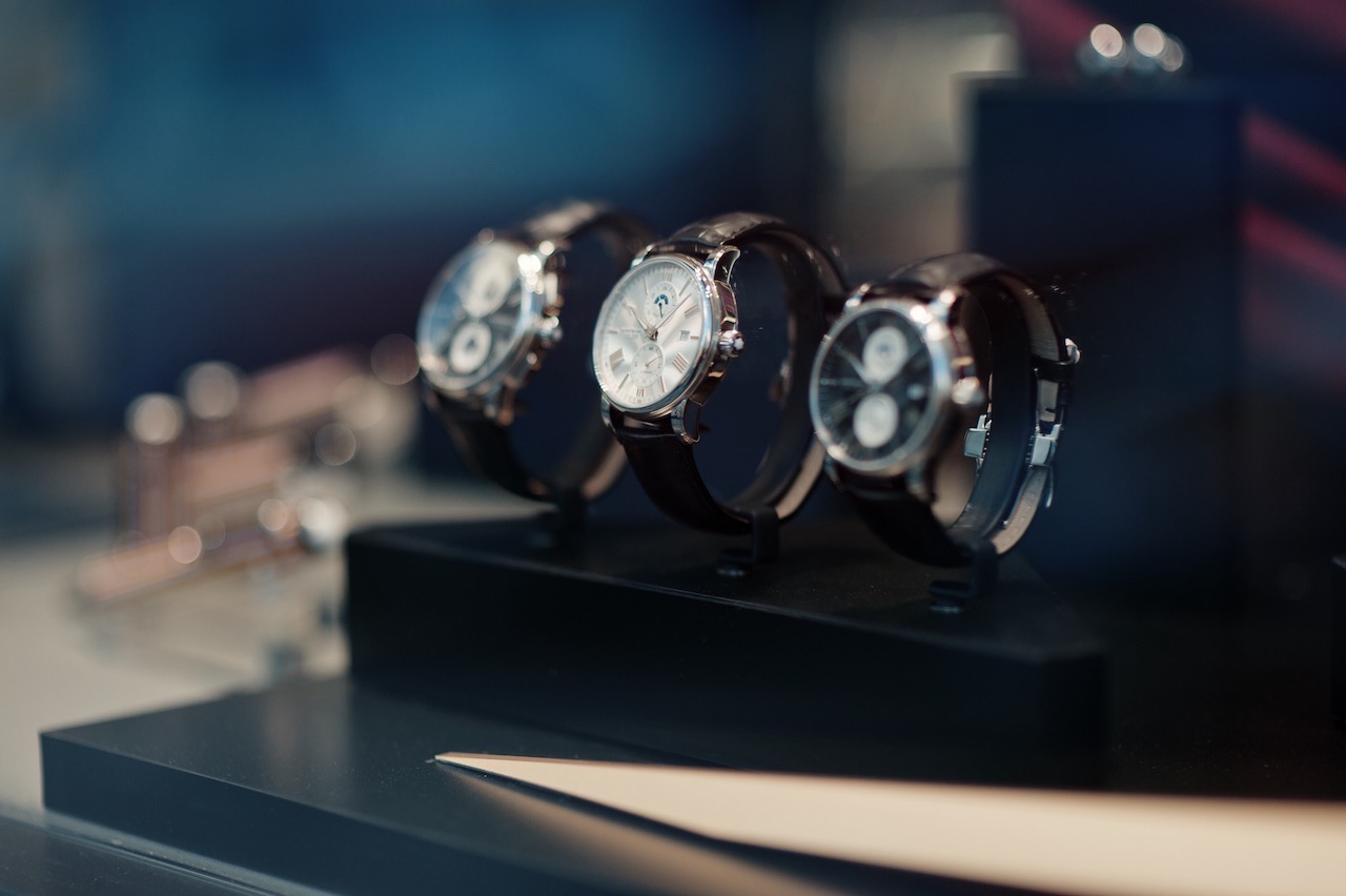 showcased luxury men's watches